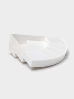 Подставка для специй и соусов 3 яруса Griten, угловая, 30×30×8.7 см, белая