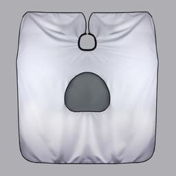 Пеньюар парикмахерский, с окном, белый