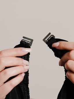 Пеньюар парикмахерский, с окном, чёрный