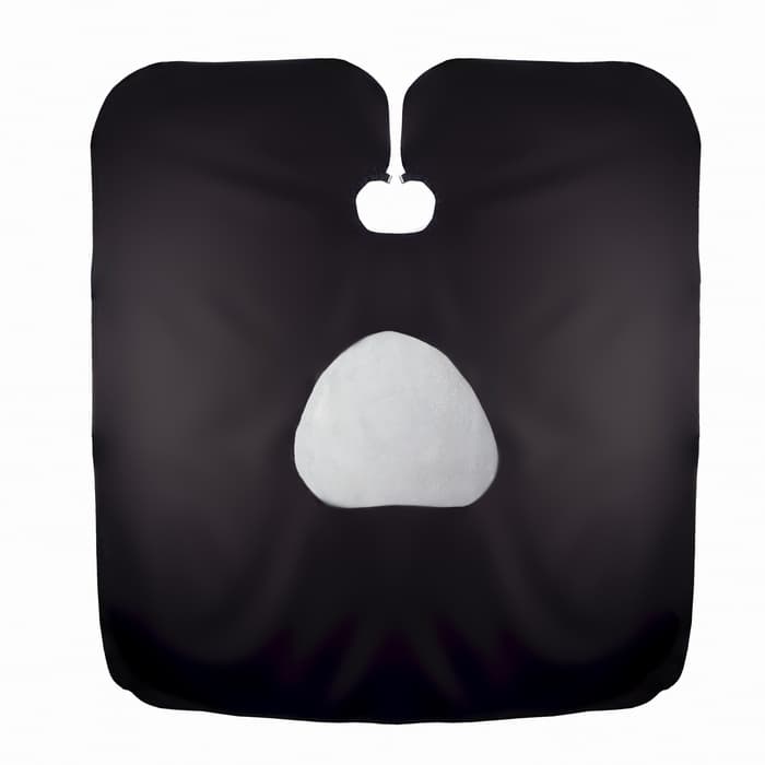 Пеньюар парикмахерский, с окном, чёрный