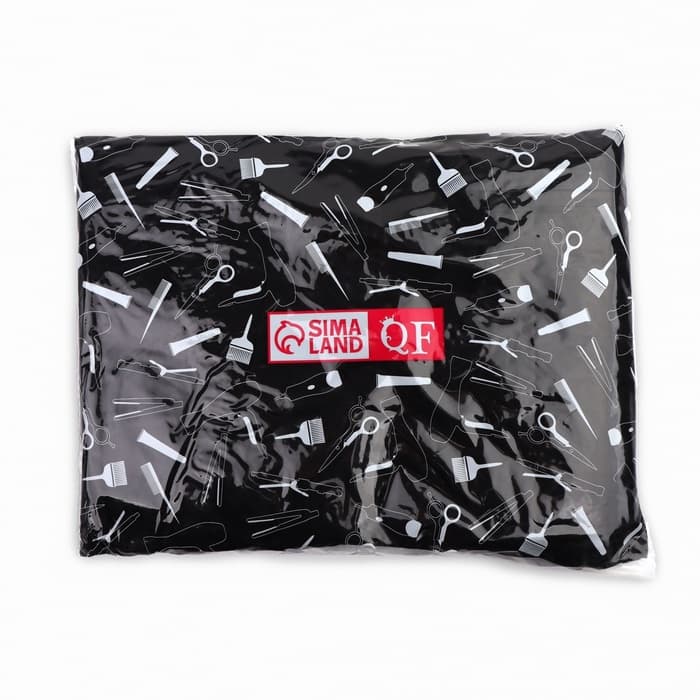 Пеньюар парикмахерский, с окном, чёрный