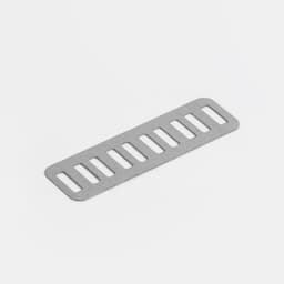 Декоративные элементы на прокол «Hand made», 5.4×1 см, 10 шт., цвет серебряный