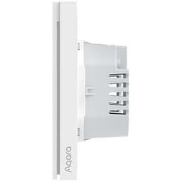 Умный выключатель Aqara H1 EU, двухклавишный с нейтралью, белый (WS-EUK04)