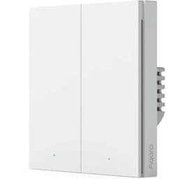 Умный выключатель Aqara H1 EU, двухклавишный с нейтралью, белый (WS-EUK04)