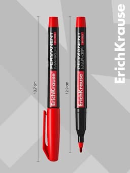 Маркер перманентный ErichKrause. P-70, красный, узел 1.0 мм