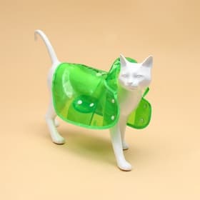 Дождевик для собак, размер XS, зелёный