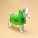 Дождевик для собак, размер S, зелёный