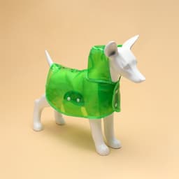 Дождевик для собак, размер S, зелёный