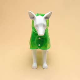 Дождевик для собак, размер S, зелёный