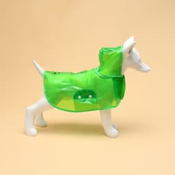 Дождевик для собак, размер S, зелёный