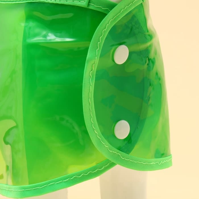 Дождевик для собак, размер S, зелёный