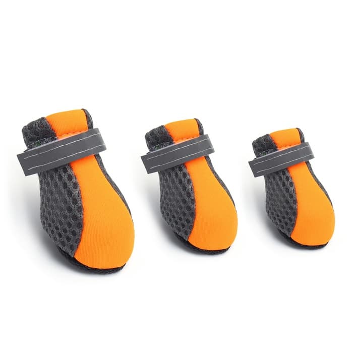 Ботинки для собак «Комфорт +», размер S (3.5×3 см), оранжевые