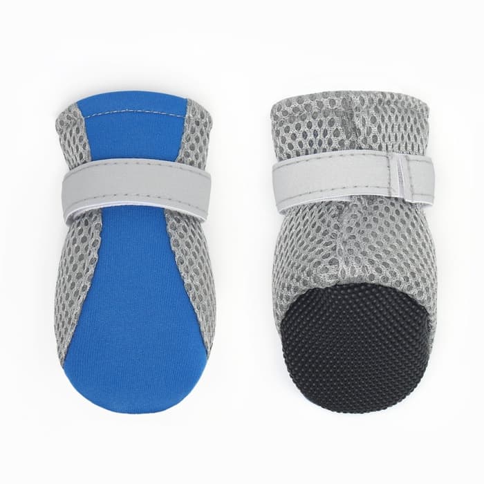 Ботинки для собак «Комфорт +», размер M (4.5×3.6 см), синие