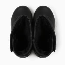 Сапоги зимние детские из ЭВА с комбинированным верхом, размер 30, чёрные