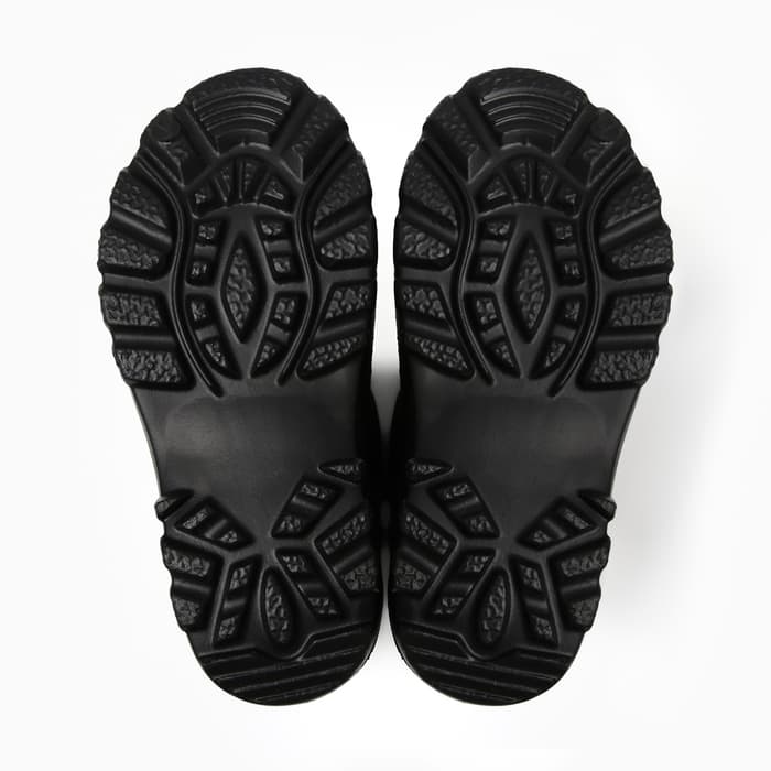 Сапоги зимние детские из ЭВА с комбинированным верхом, размер 30, чёрные