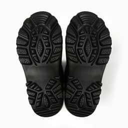 Сапоги зимние детские из ЭВА с комбинированным верхом, размер 30, чёрные