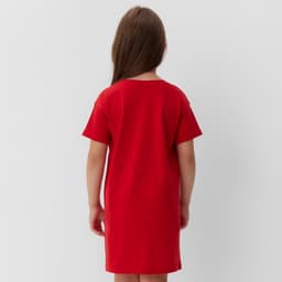 Сорочка для девочки новогодняя KAFTAN «Мишка в шарфе», размер 30 (98-104 см), красная