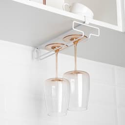 Сушилка для бокалов Доляна, 26.5×10.5×7 см, белая