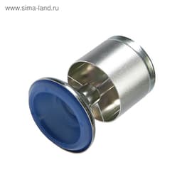 Опора мебельная, регулируемая, алюминиевая, d=50 мм, h=80 мм, цвет матовый хром, 4 шт.