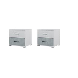 Спальный гарнитур «Бостон», комплект 5 предметов, цвет белый/бетон