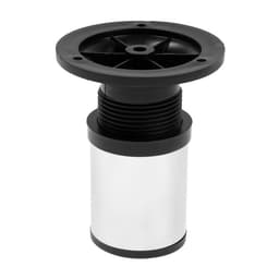 Опора регулируемая OR=001CR ТУНДРА, d=50 мм, H=80 мм, цвет хром, 4 шт.