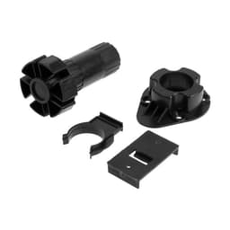 Опора пластиковая ТУНДРА, регулируемая d=26, H=80-120 мм, с клипсой и, черная, 16 шт. TMP