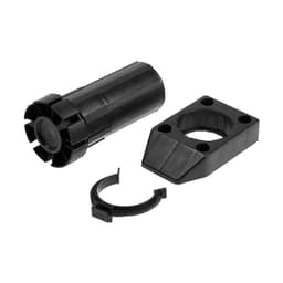 Опора пластиковая ТУНДРА, регулируемая d=40, H=100-140 мм, с клипсой, черная, 16 шт. TMP