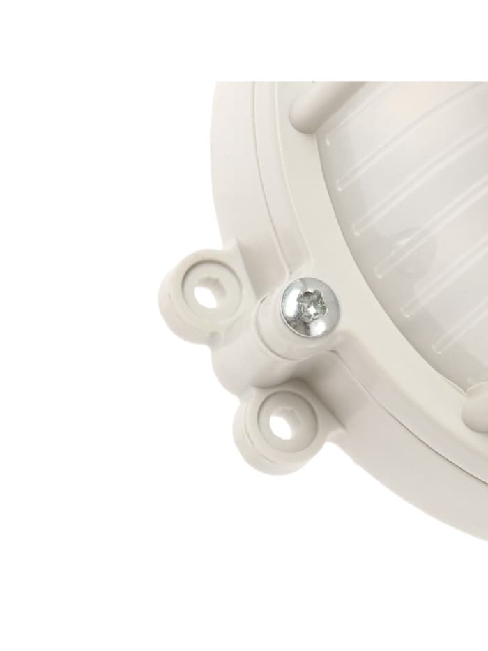 Светильник светодиодный, 6 Вт, 220 В, IP54, 6500К, пластик, решётка, овал, белый