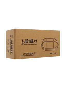 Светильник светодиодный, 6 Вт, 220 В, IP54, 6500К, пластик, решётка, овал, белый