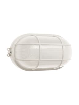 Светильник светодиодный, 6 Вт, 220 В, IP54, 6500К, пластик, овал, белый