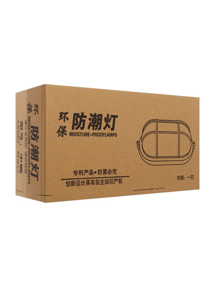 Светильник светодиодный, 6 Вт, 220 В, IP54, 6500К, пластик, овал, белый