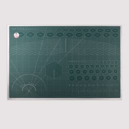 Мат для резки, трёхслойный, 90×60 см, А1, зелёный