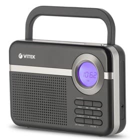 Радиоприемник настольный Vitek VT-3592, чёрный