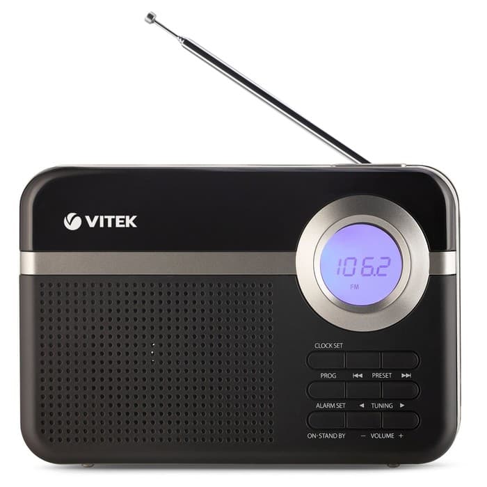 Радиоприемник настольный Vitek VT-3592, чёрный