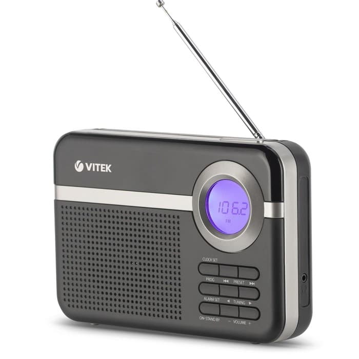 Радиоприемник настольный Vitek VT-3592, чёрный