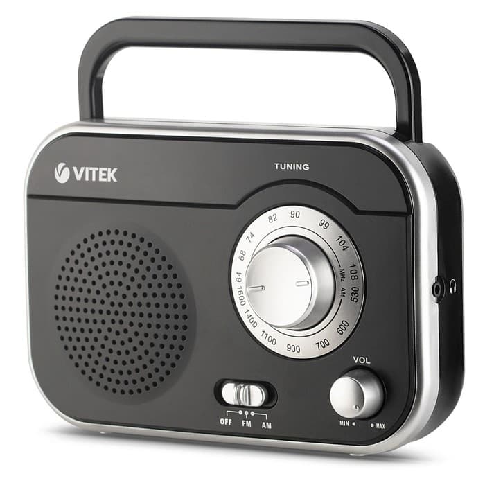 Радиоприемник настольный Vitek VT-3593, чёрный