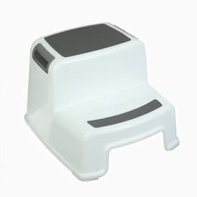 Табурет - подставка детский с прорезиненными ступеньками, 36×33×25 см, белый