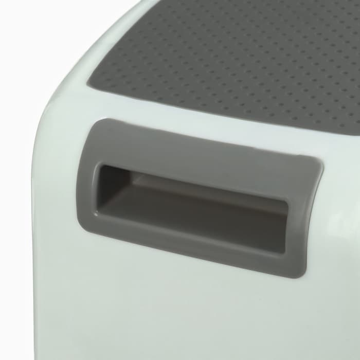 Табурет - подставка детский с прорезиненными ступеньками, 36×33×25 см, белый