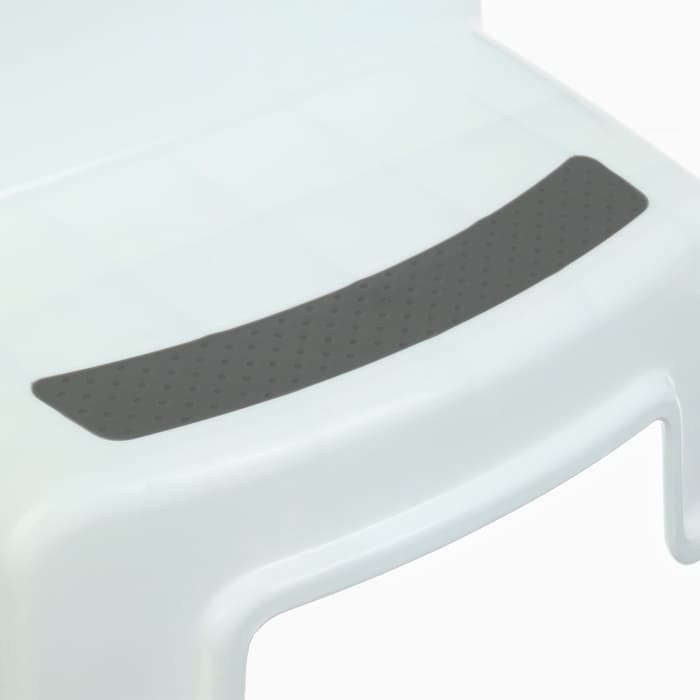 Табурет - подставка детский с прорезиненными ступеньками, 36×33×25 см, белый