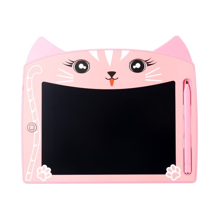 Планшет для рисования и заметок Luazon «Кот», 8.5", цветной дисплей, розовый