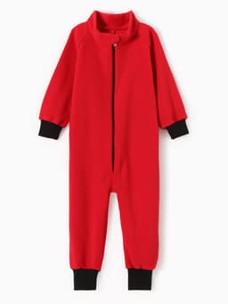Комбинезон детский, красный, рост 92-98 см