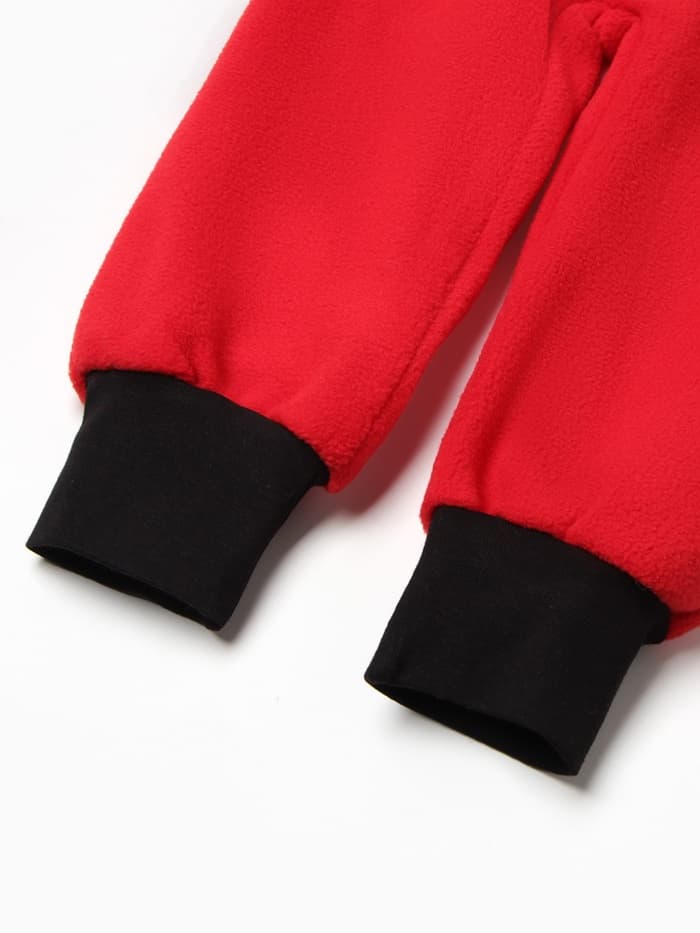 Комбинезон детский, красный, рост 92-98 см