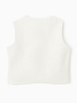 Жилетка для девочки, MINAKU :Party Dress, белая, рост 122 см