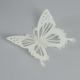 Набор магнитов на холодильник пластик «Бабочки светящиеся с вырезными узорами», 12 шт.