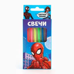 Свечи для торта 6 штук, с цветным пламенем