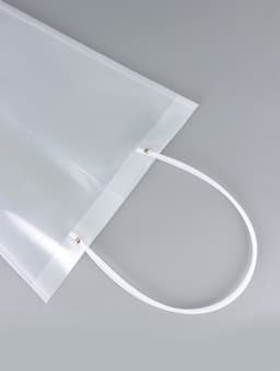 Сумка для цветов прозрачная с каймой, влагостойкая, 47×34×19 см