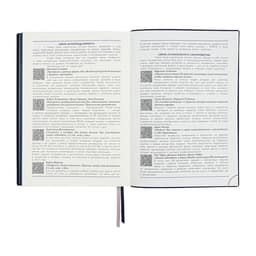 Ежедневник датированный 2025, А5+, 176 листов ESCALADA, мягкая обложка из искусственной кожи, блинтовое тиснение, ляссе, кремовый блок 70 г/м², синий