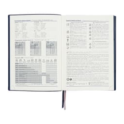 Ежедневник датированный 2025, А5+, 176 листов ESCALADA, мягкая обложка из искусственной кожи, блинтовое тиснение, ляссе, кремовый блок 70 г/м², синий