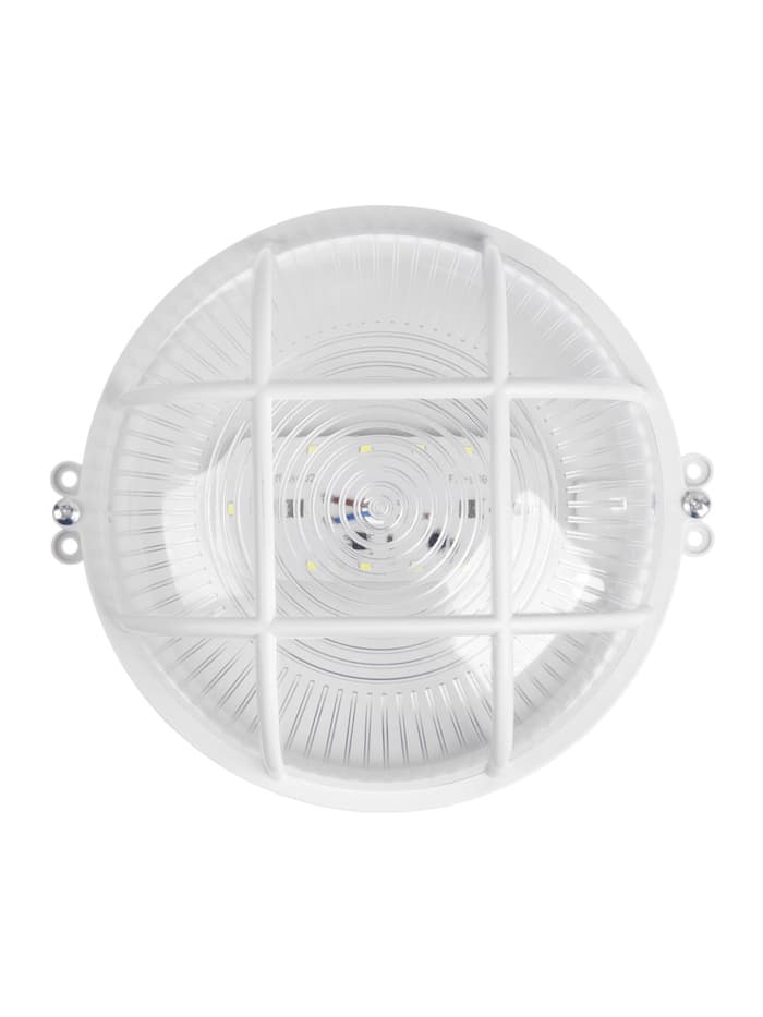 Светильник светодиодный, 8 Вт, 220 В, IP54, 6500K, пластик, белый