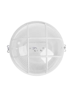Светильник светодиодный, 8 Вт, 220 В, IP54, 6500K, пластик, решётка, белый